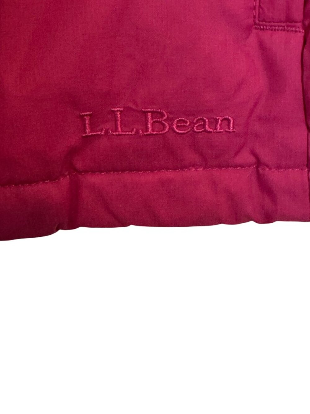 L.L. Bean Womens Small Goose Down Puffer Jacket Pink Winter Coat - Picture 5 of 8